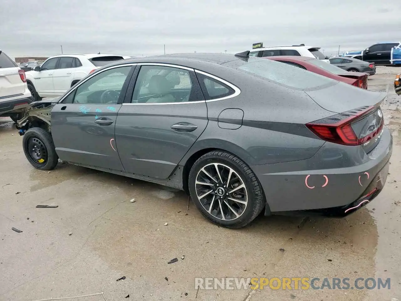 2 Photograph of a damaged car 5NPEH4J25MH091040 HYUNDAI SONATA 2021