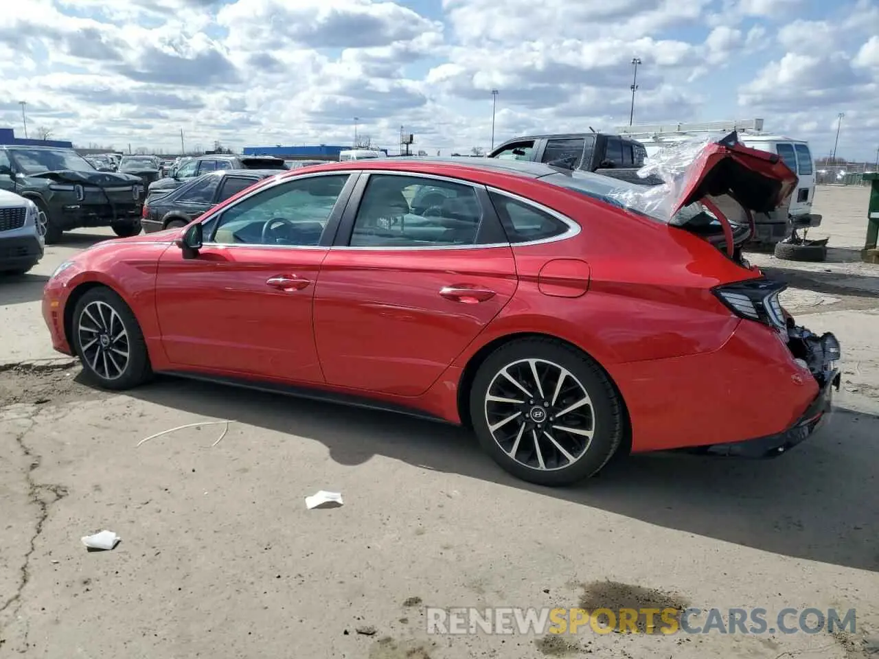 2 Photograph of a damaged car 5NPEH4J26MH077955 HYUNDAI SONATA 2021