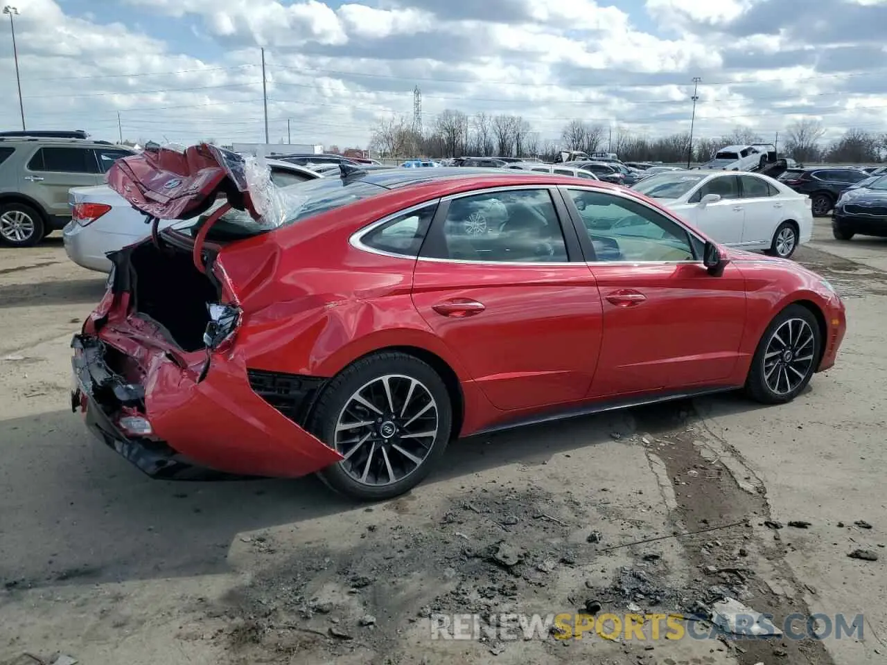 3 Photograph of a damaged car 5NPEH4J26MH077955 HYUNDAI SONATA 2021