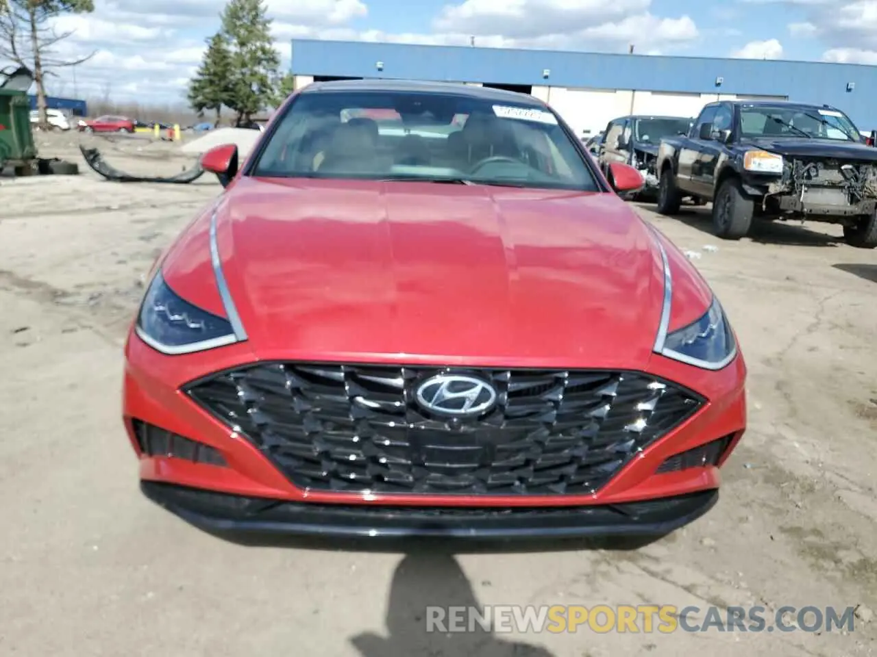 5 Photograph of a damaged car 5NPEH4J26MH077955 HYUNDAI SONATA 2021