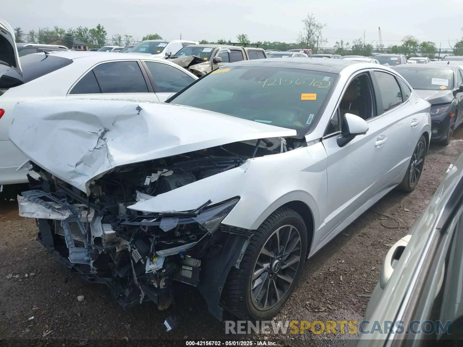 2 Photograph of a damaged car 5NPEH4J26MH102515 HYUNDAI SONATA 2021