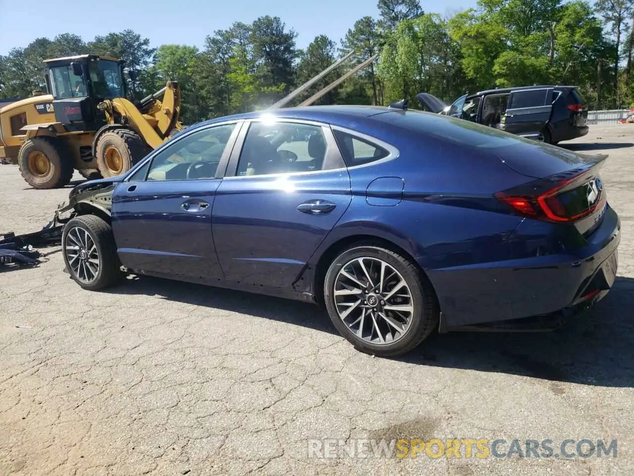 2 Photograph of a damaged car 5NPEH4J26MH118293 HYUNDAI SONATA 2021