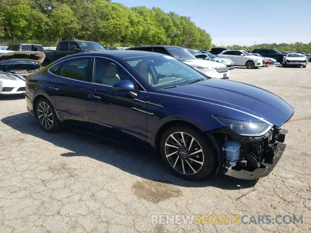 4 Photograph of a damaged car 5NPEH4J26MH118293 HYUNDAI SONATA 2021