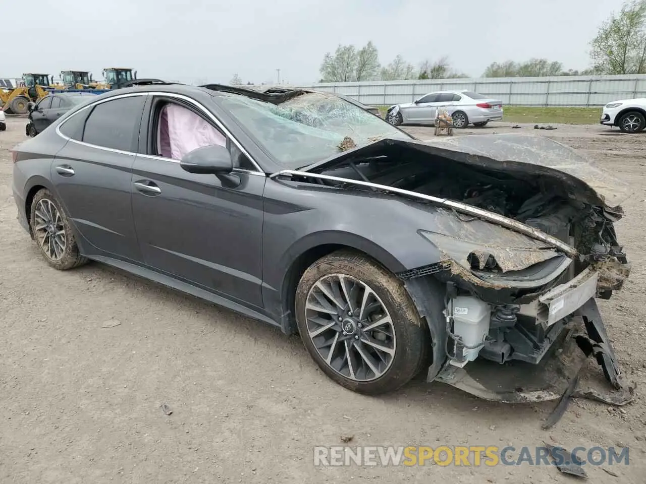 4 Фотография поврежденного автомобиля 5NPEH4J26MH130332 HYUNDAI SONATA 2021