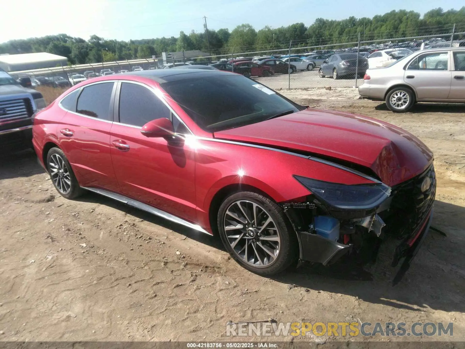 1 Photograph of a damaged car 5NPEH4J27MH100465 HYUNDAI SONATA 2021