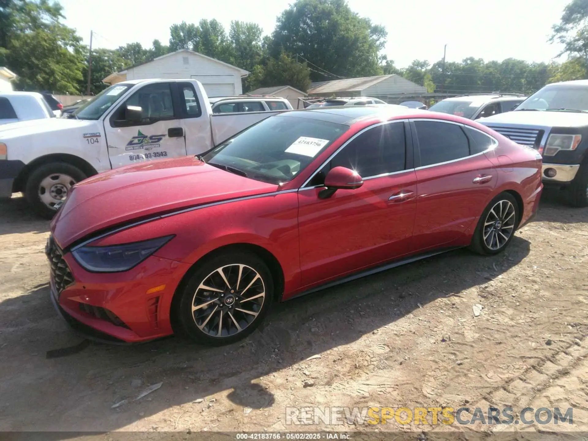 2 Photograph of a damaged car 5NPEH4J27MH100465 HYUNDAI SONATA 2021