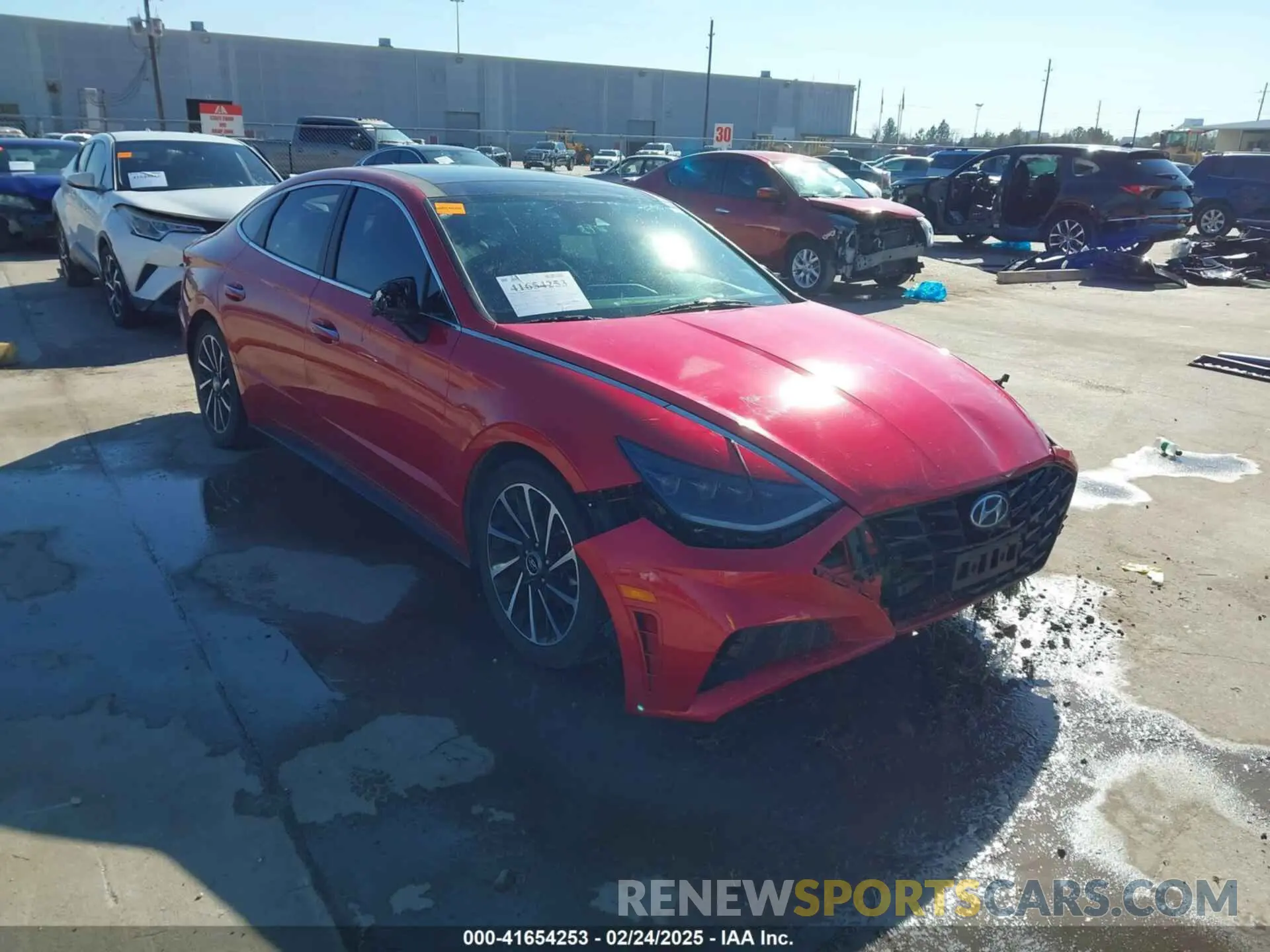 1 Фотография поврежденного автомобиля 5NPEH4J29MH100760 HYUNDAI SONATA 2021