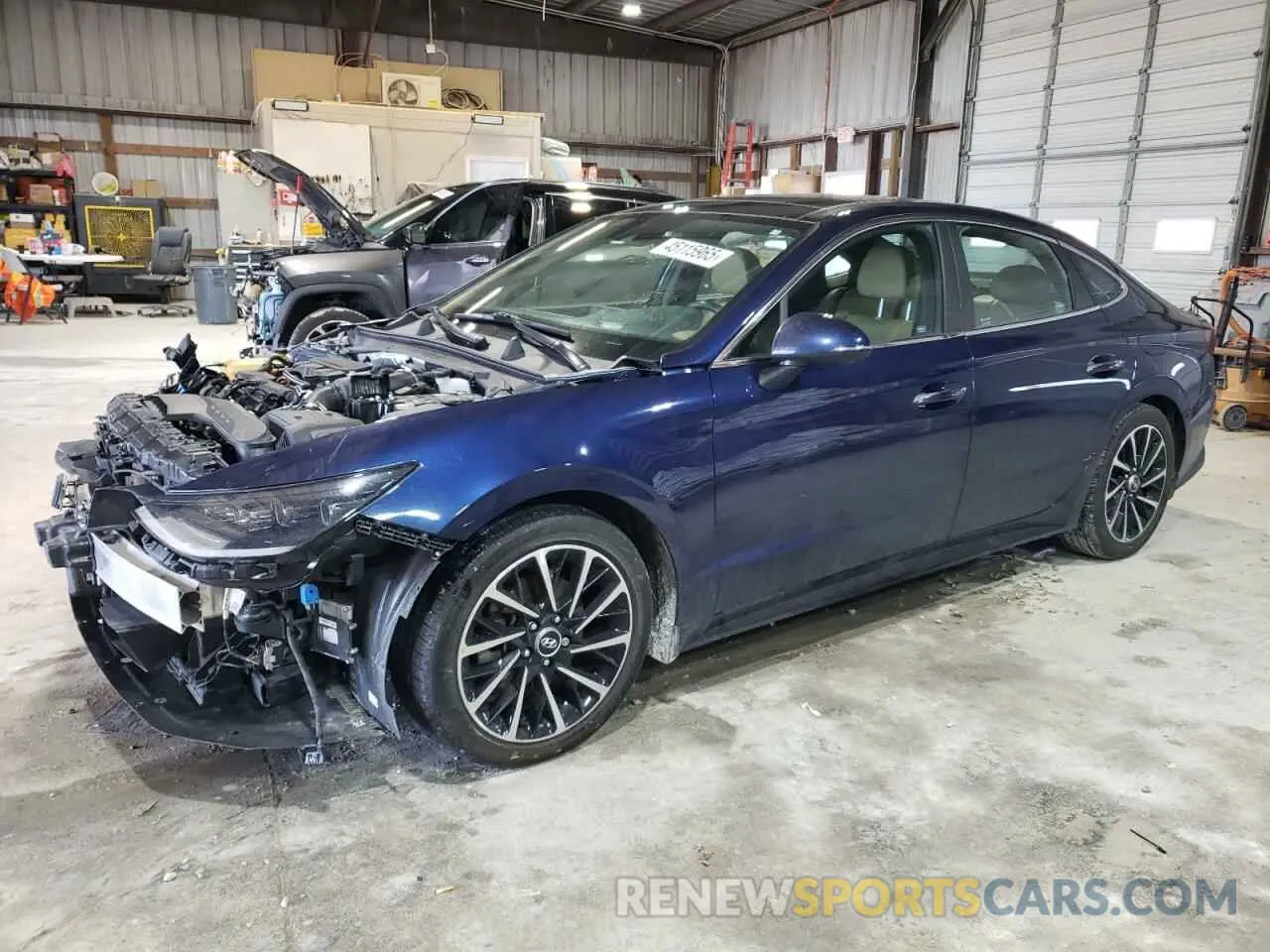 1 Photograph of a damaged car 5NPEH4J2XMH087193 HYUNDAI SONATA 2021