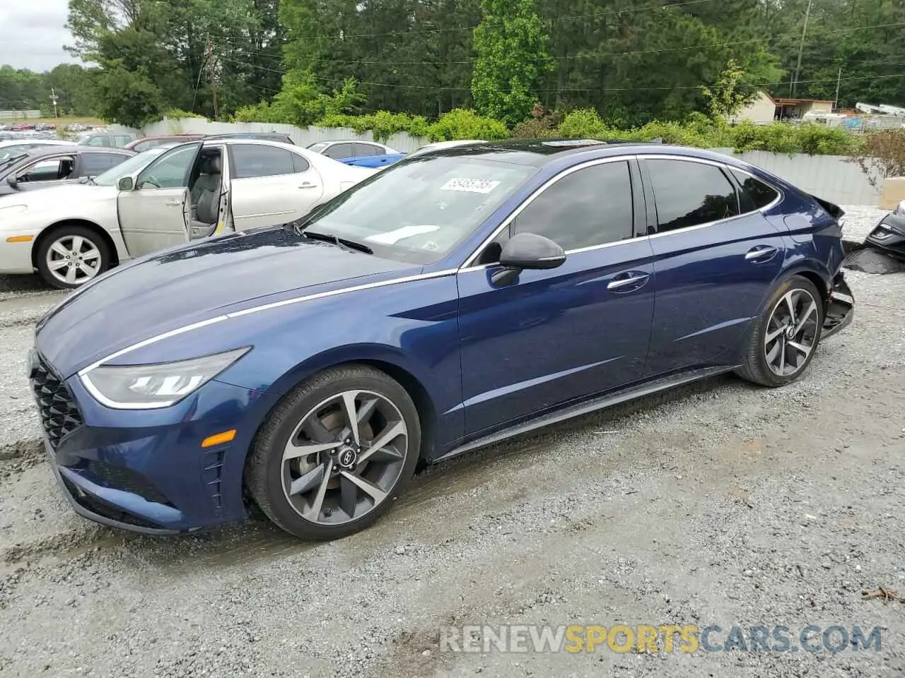 1 Photograph of a damaged car 5NPEJ4J21MH067063 HYUNDAI SONATA 2021