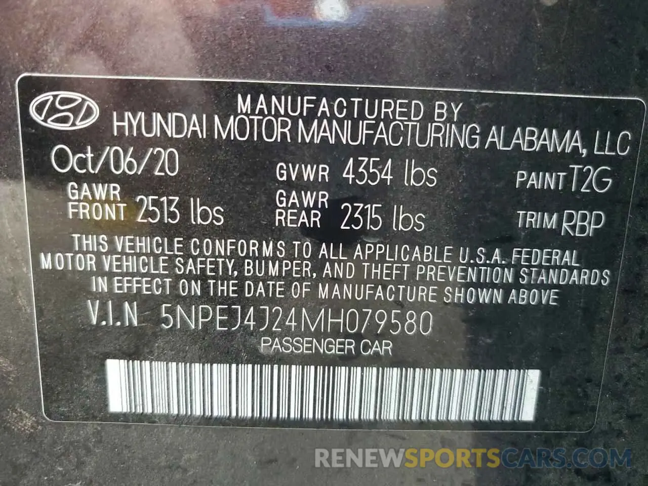 12 Фотография поврежденного автомобиля 5NPEJ4J24MH079580 HYUNDAI SONATA 2021