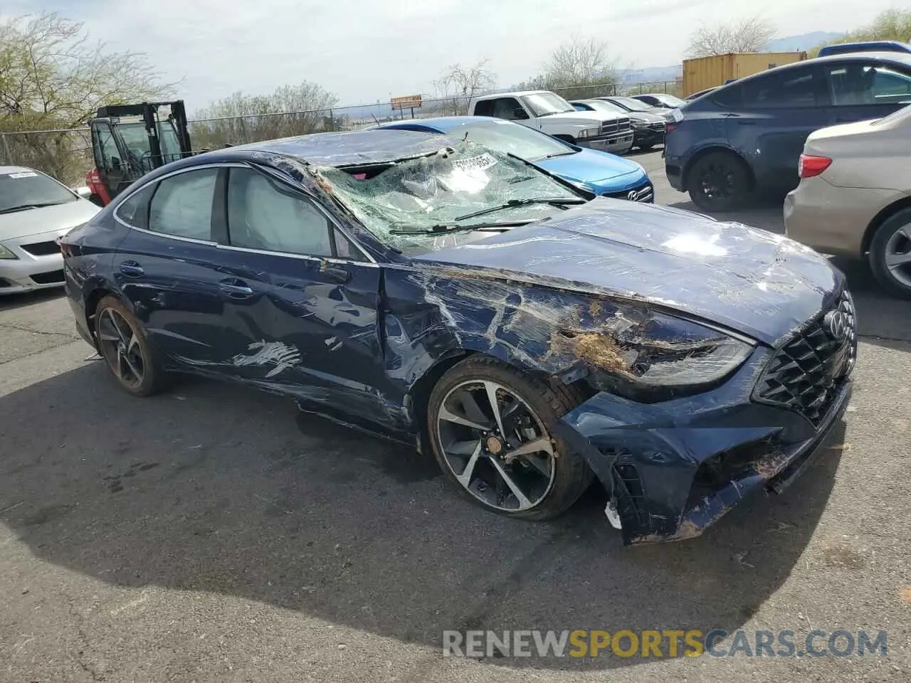 4 Фотография поврежденного автомобиля 5NPEJ4J24MH099022 HYUNDAI SONATA 2021