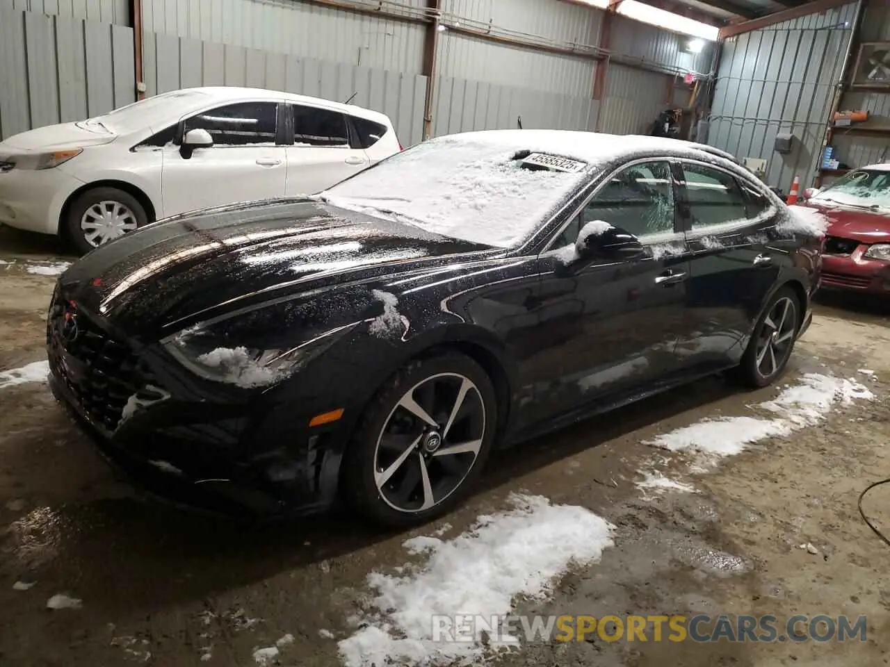 1 Photograph of a damaged car 5NPEJ4J26MH062604 HYUNDAI SONATA 2021