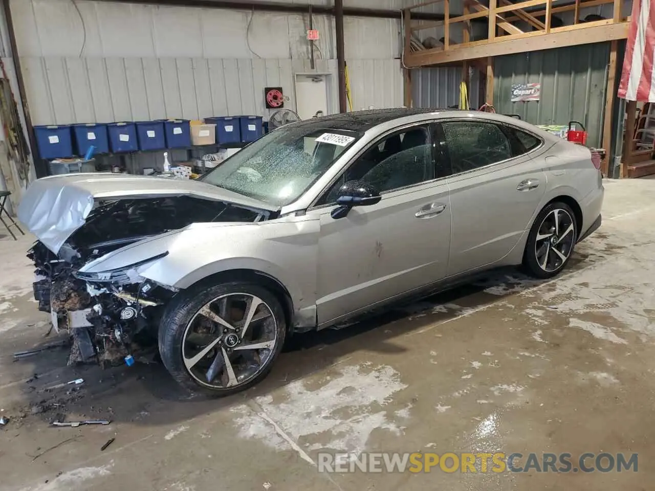 1 Photograph of a damaged car 5NPEJ4J26MH117777 HYUNDAI SONATA 2021