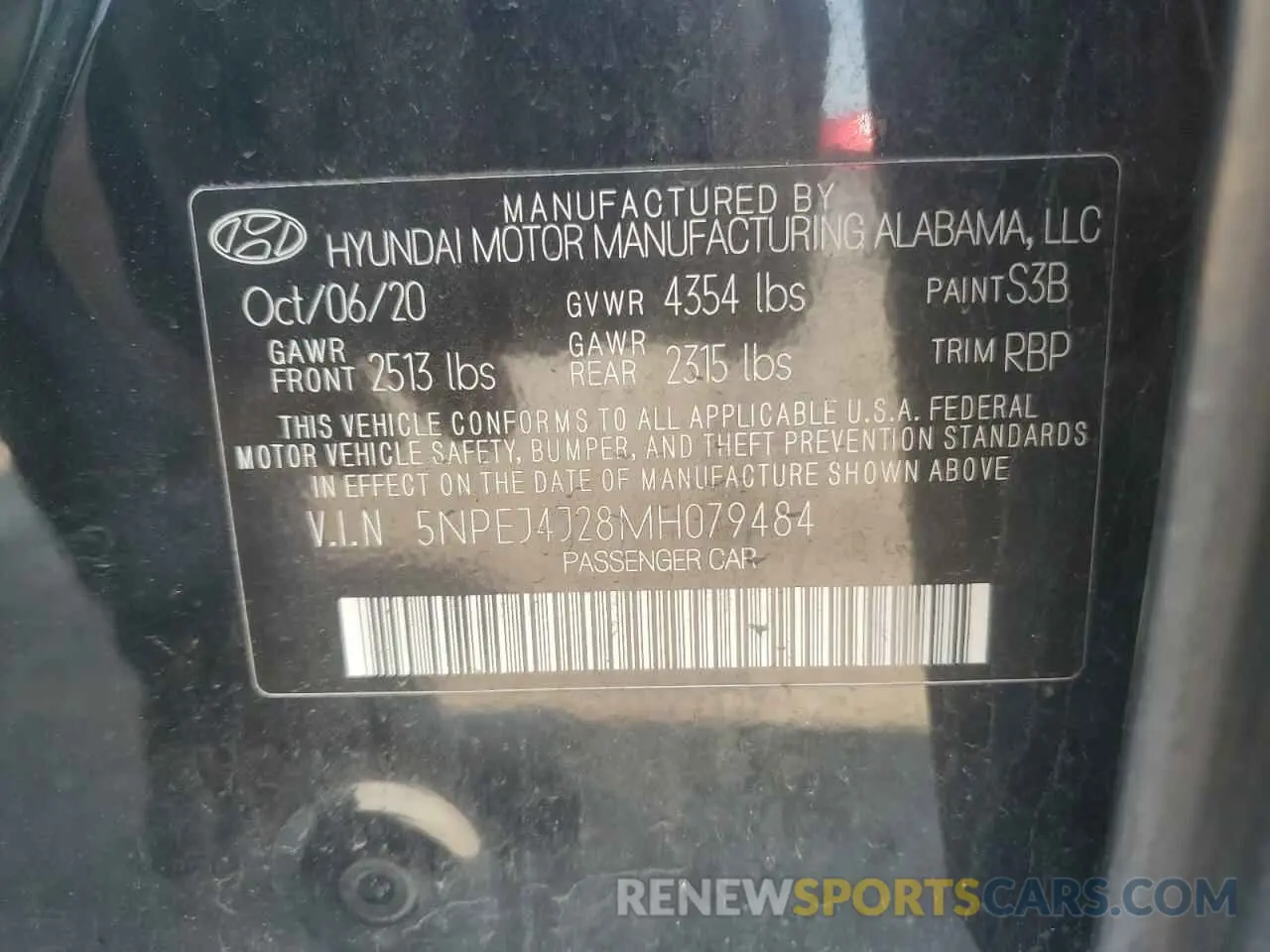 12 Фотография поврежденного автомобиля 5NPEJ4J28MH079484 HYUNDAI SONATA 2021