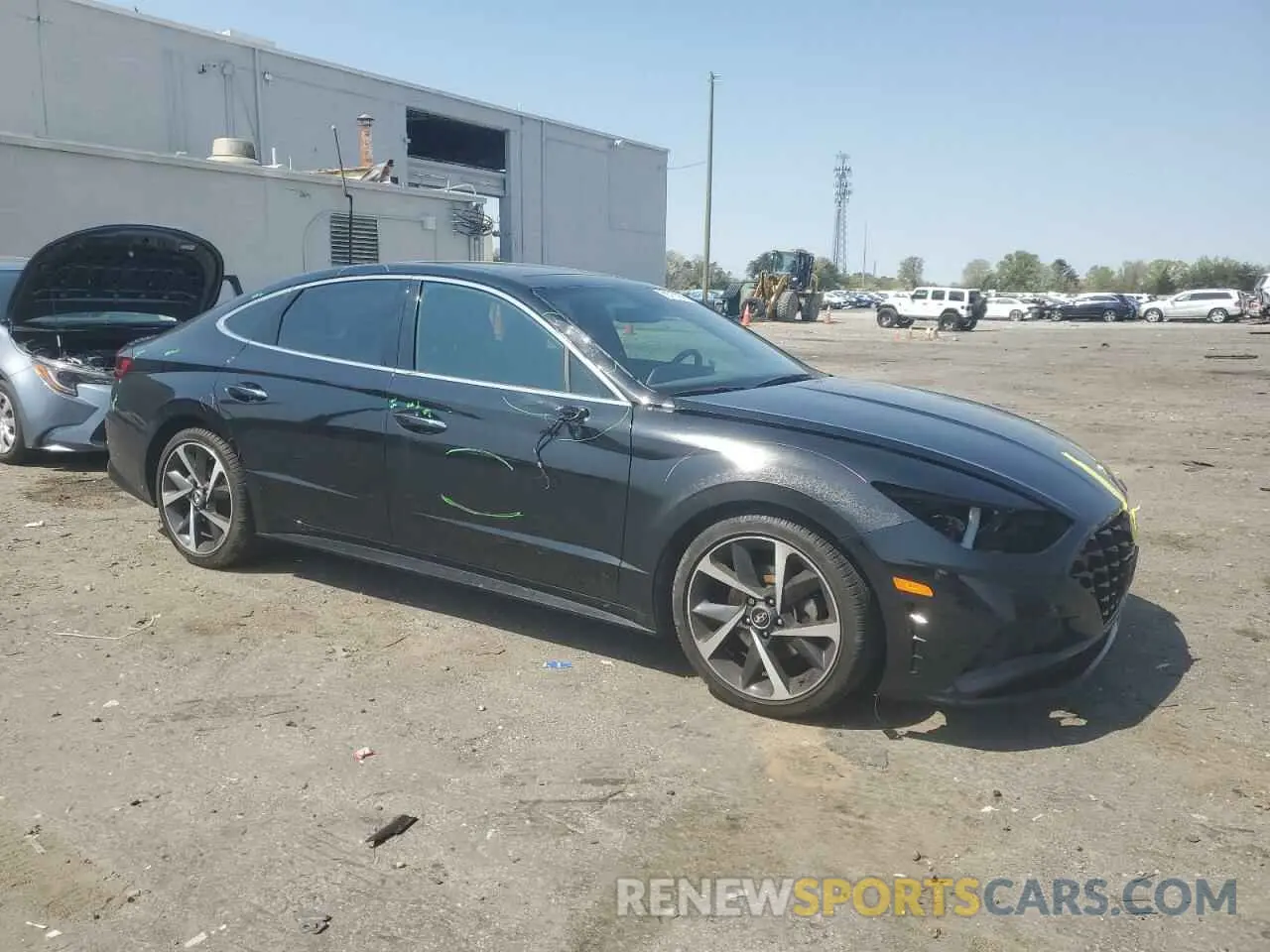 4 Фотография поврежденного автомобиля 5NPEJ4J28MH079484 HYUNDAI SONATA 2021