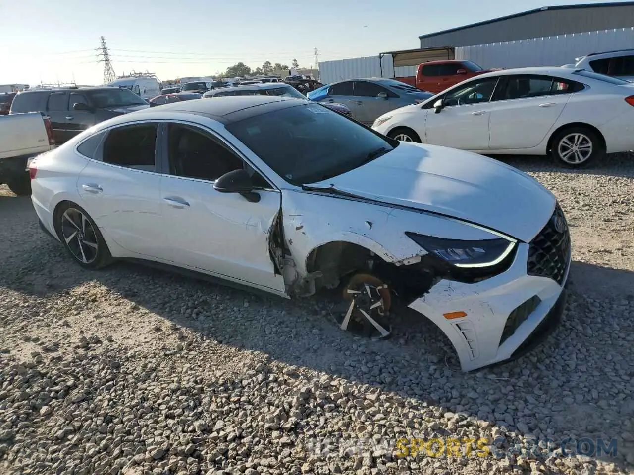4 Фотография поврежденного автомобиля 5NPEJ4J2XMH124912 HYUNDAI SONATA 2021