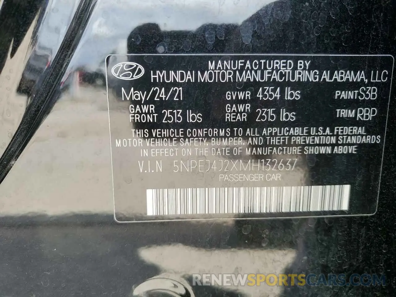 13 Фотография поврежденного автомобиля 5NPEJ4J2XMH132637 HYUNDAI SONATA 2021