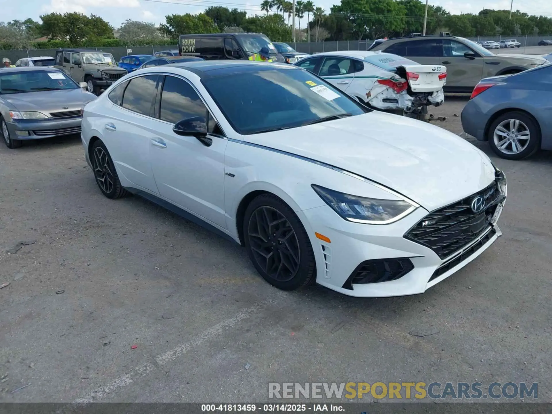1 Фотография поврежденного автомобиля 5NPEK4JC7MH125036 HYUNDAI SONATA 2021