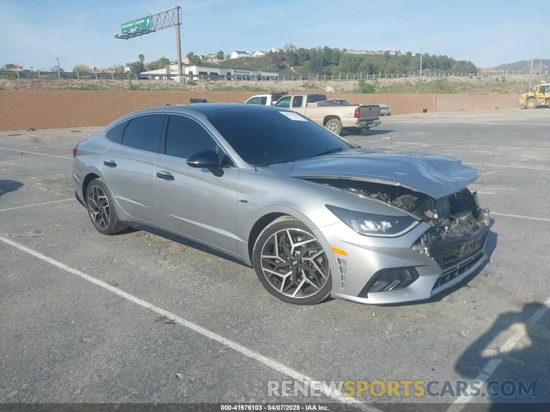 1 Photograph of a damaged car 5NPEK4JCXMH133082 HYUNDAI SONATA 2021