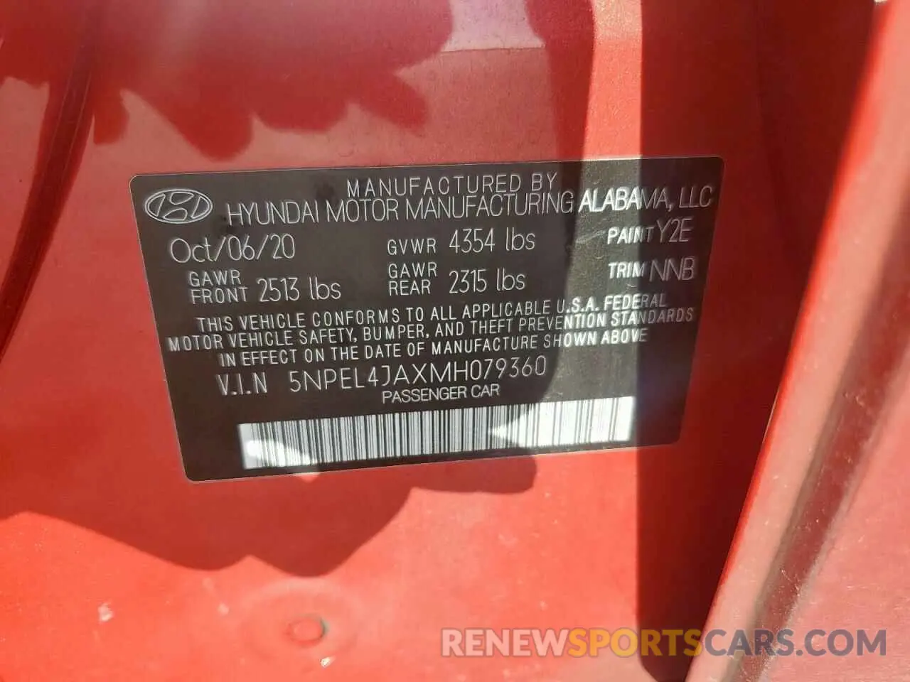 13 Фотография поврежденного автомобиля 5NPEL4JAXMH079360 HYUNDAI SONATA 2021