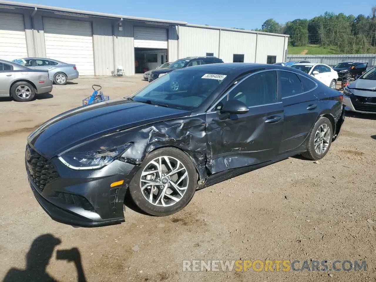 1 Photograph of a damaged car KMHL14JA4MA143909 HYUNDAI SONATA 2021