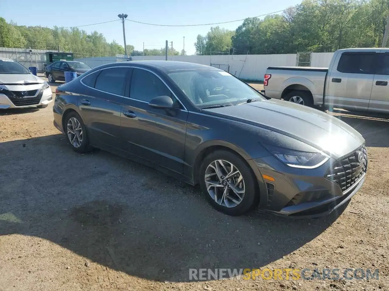 4 Photograph of a damaged car KMHL14JA4MA143909 HYUNDAI SONATA 2021