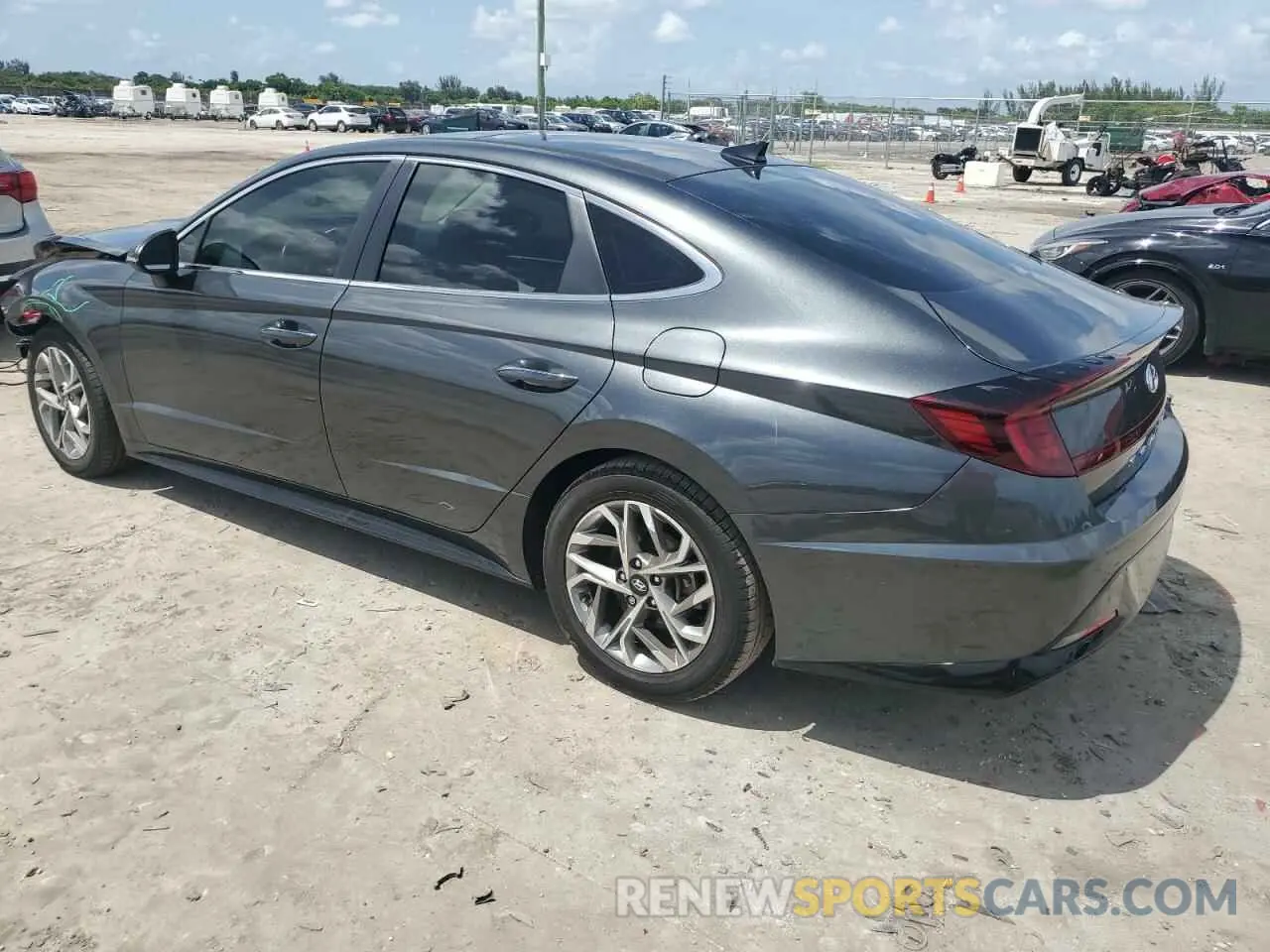 2 Photograph of a damaged car KMHL14JA9MA151584 HYUNDAI SONATA 2021