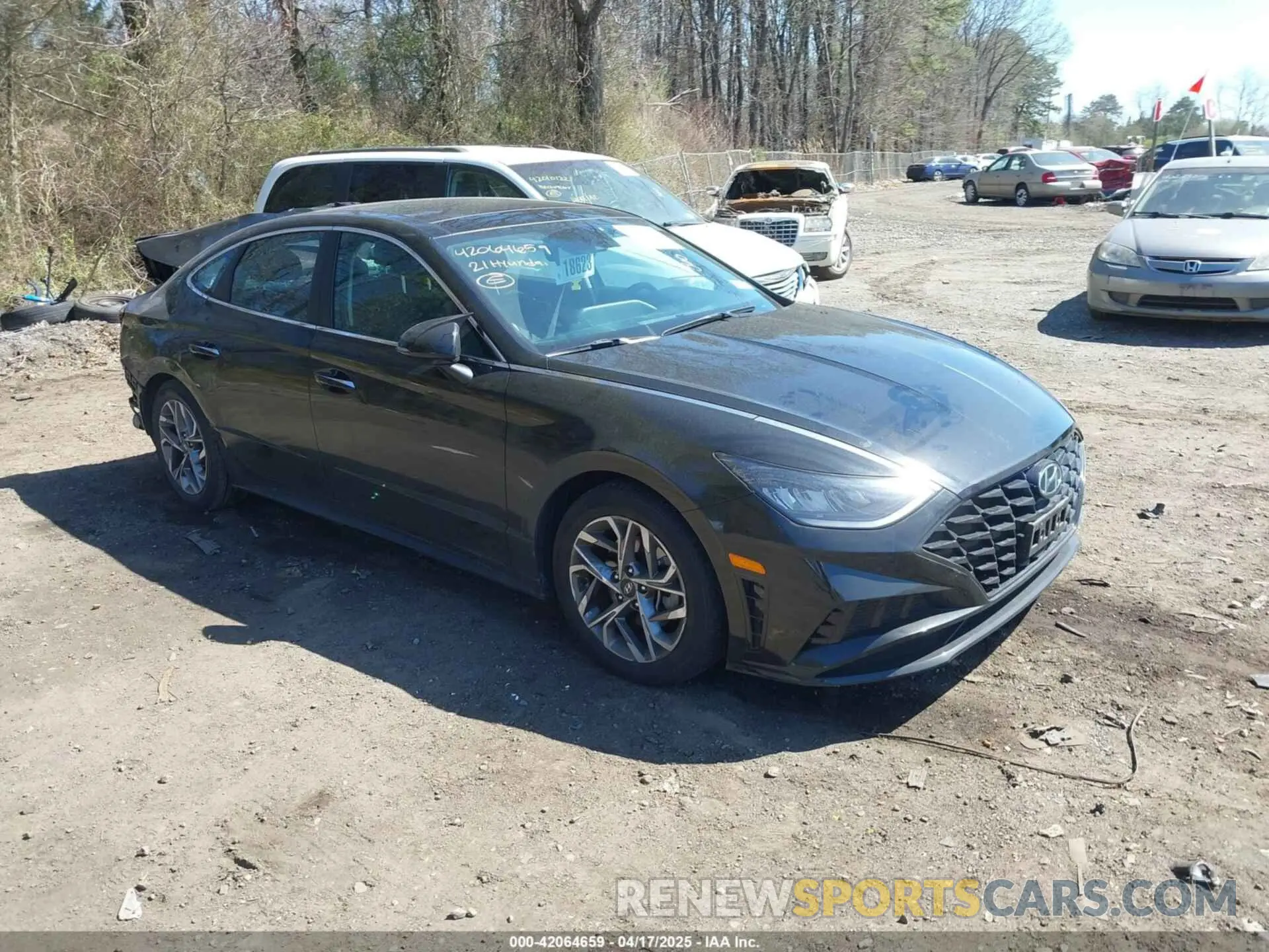 1 Photograph of a damaged car KMHL14JAXMA160391 HYUNDAI SONATA 2021