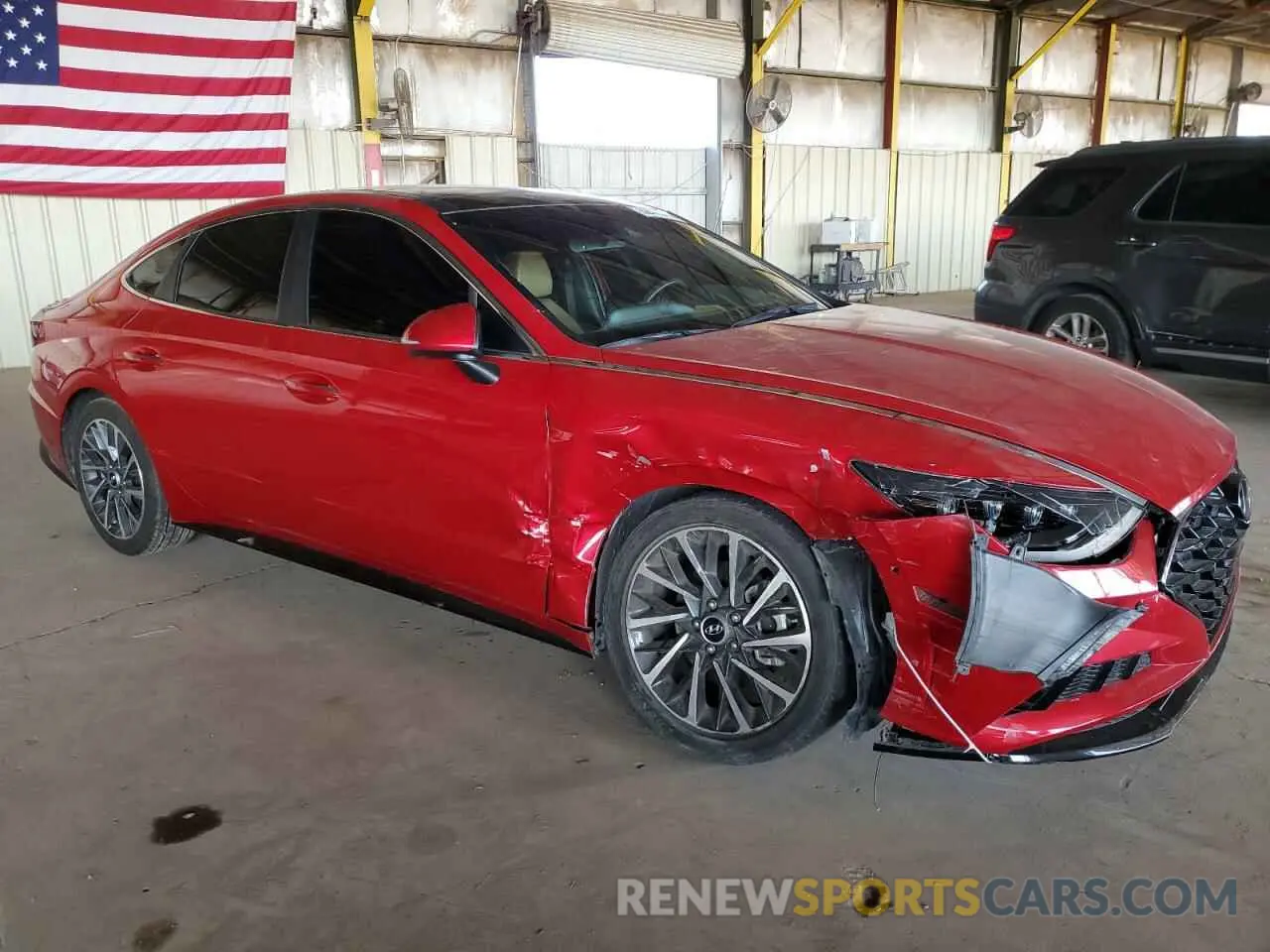 4 Photograph of a damaged car KMHL34J2XMA155582 HYUNDAI SONATA 2021