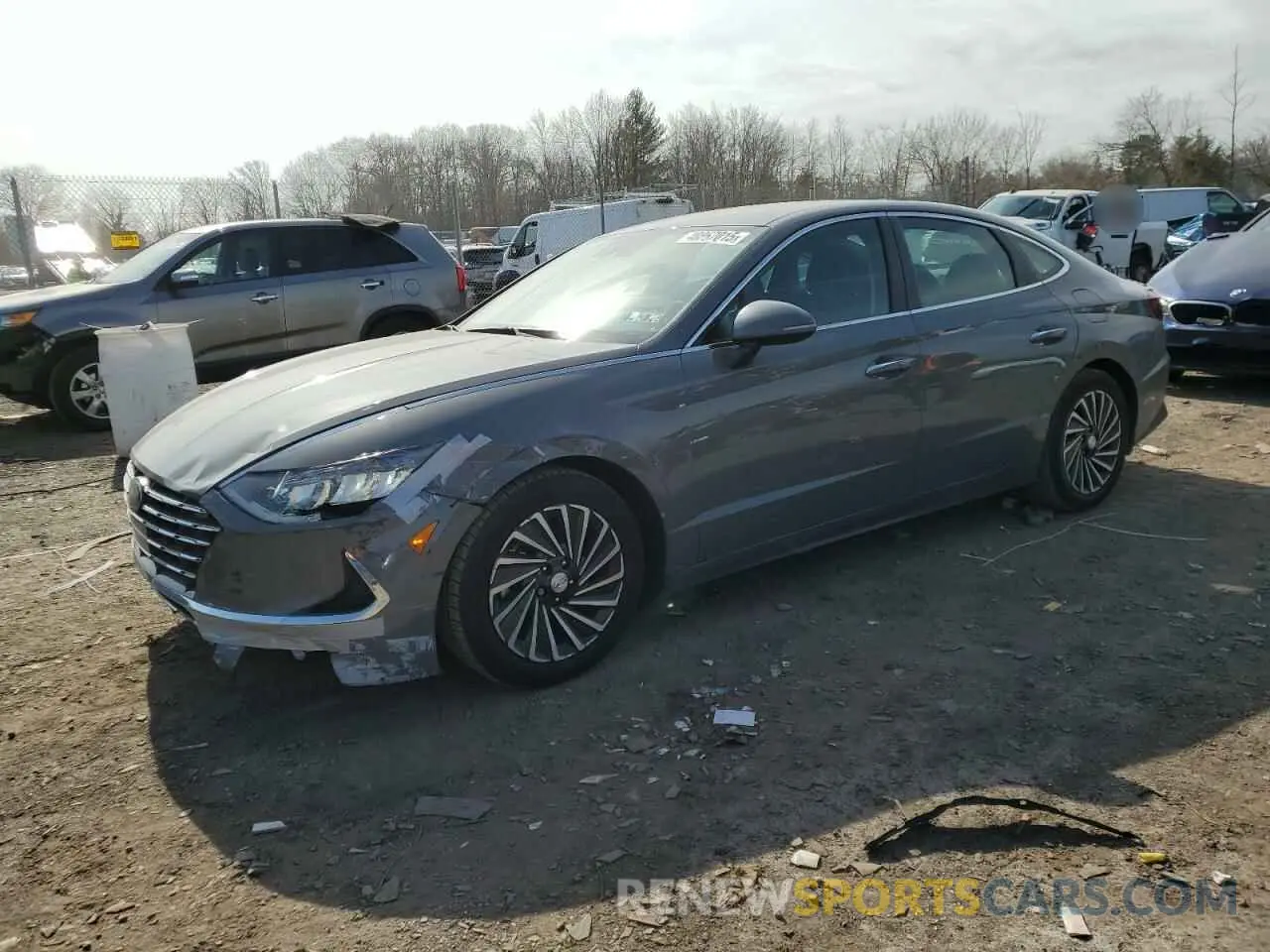 1 Photograph of a damaged car KMHL34JJ0MA022272 HYUNDAI SONATA 2021