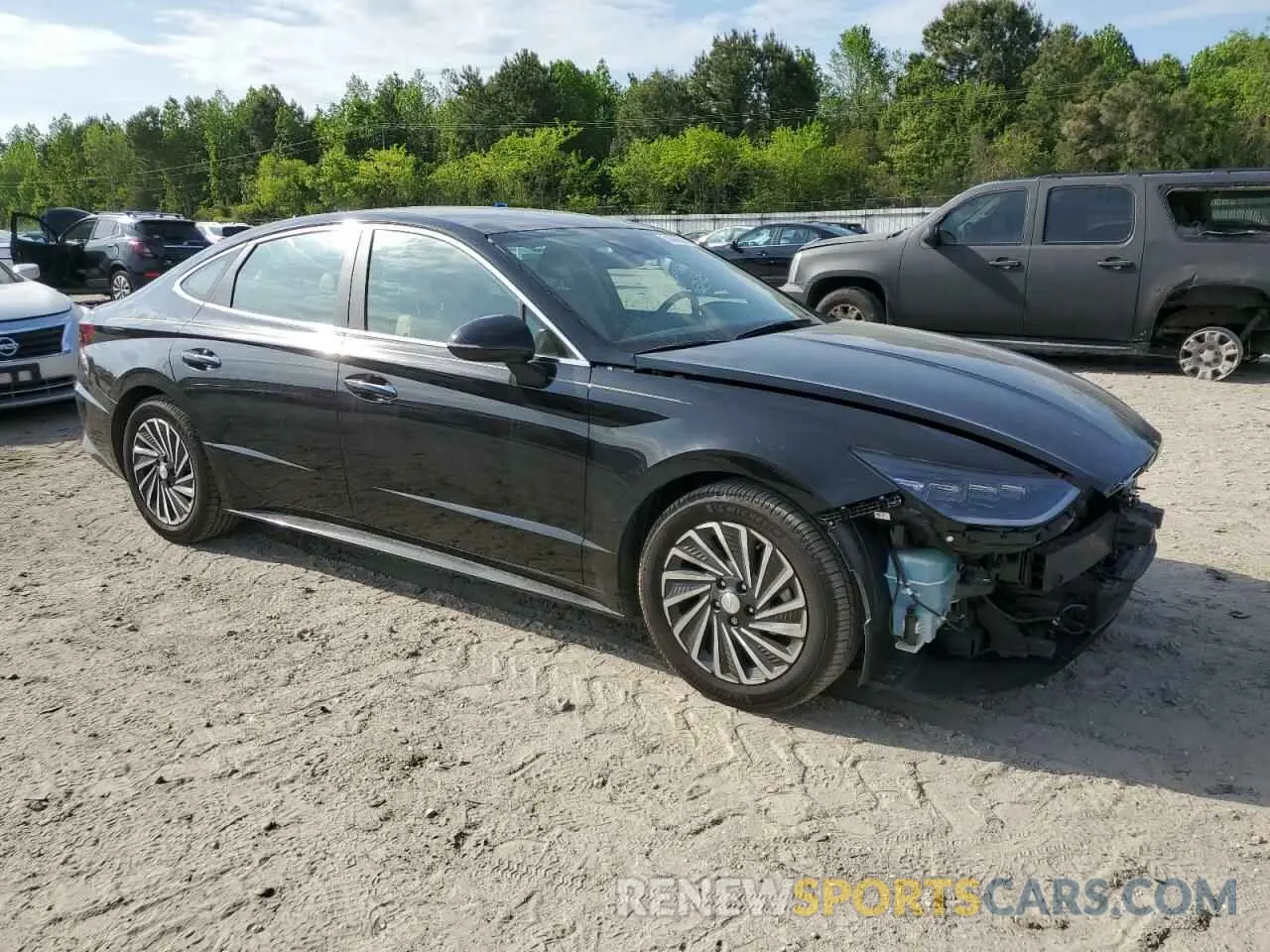 4 Фотография поврежденного автомобиля KMHL54JJ8MA020957 HYUNDAI SONATA 2021