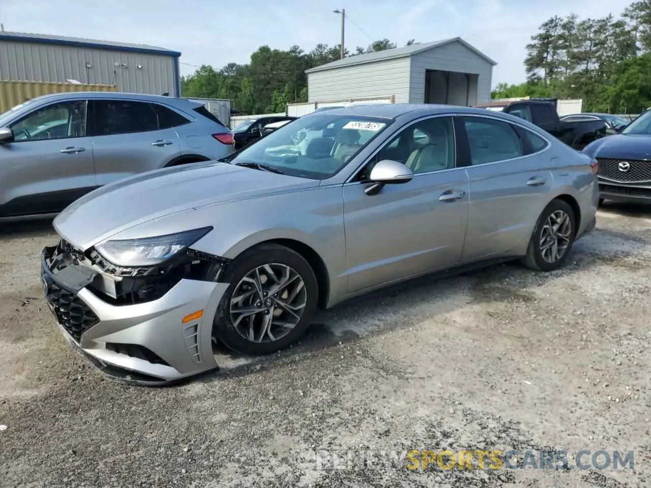 1 Photograph of a damaged car KMHL64JA4MA155981 HYUNDAI SONATA 2021