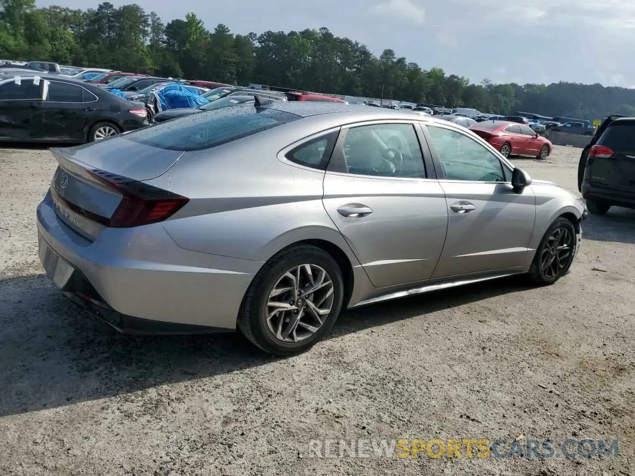 3 Photograph of a damaged car KMHL64JA4MA155981 HYUNDAI SONATA 2021