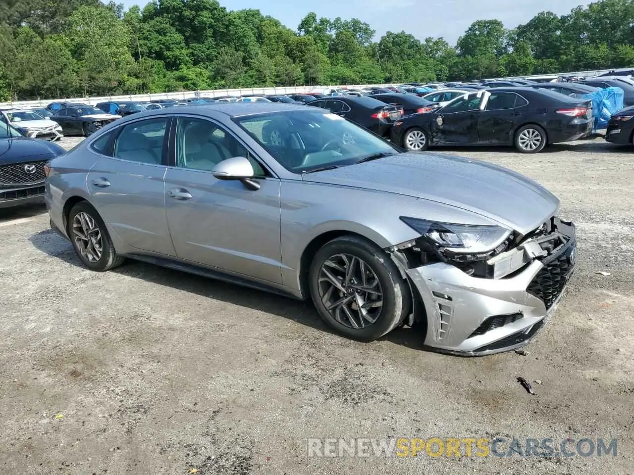 4 Photograph of a damaged car KMHL64JA4MA155981 HYUNDAI SONATA 2021