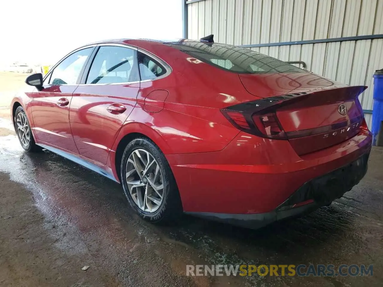 2 Photograph of a damaged car KMHL64JA6MA146098 HYUNDAI SONATA 2021