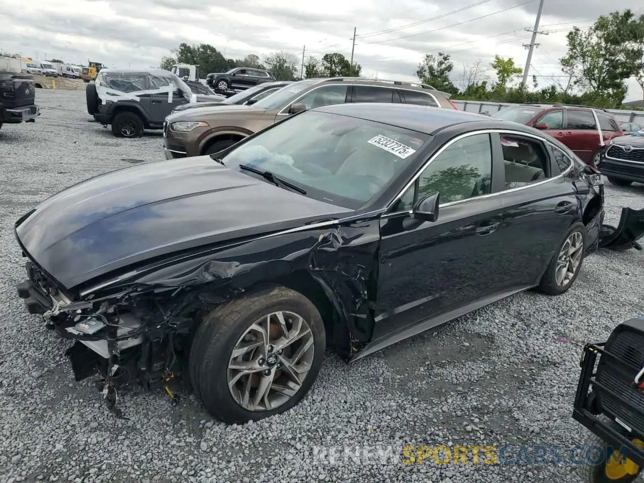 1 Photograph of a damaged car KMHL64JA8MA158186 HYUNDAI SONATA 2021