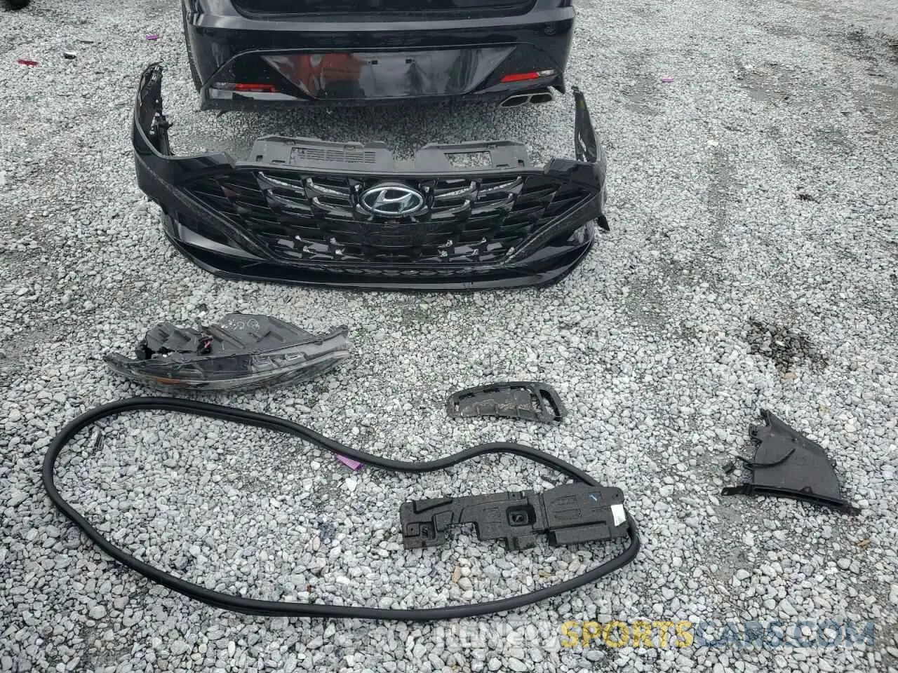 14 Photograph of a damaged car KMHL64JA8MA158186 HYUNDAI SONATA 2021