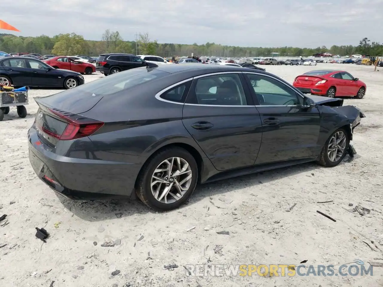 3 Photograph of a damaged car KMHL64JAXMA144421 HYUNDAI SONATA 2021