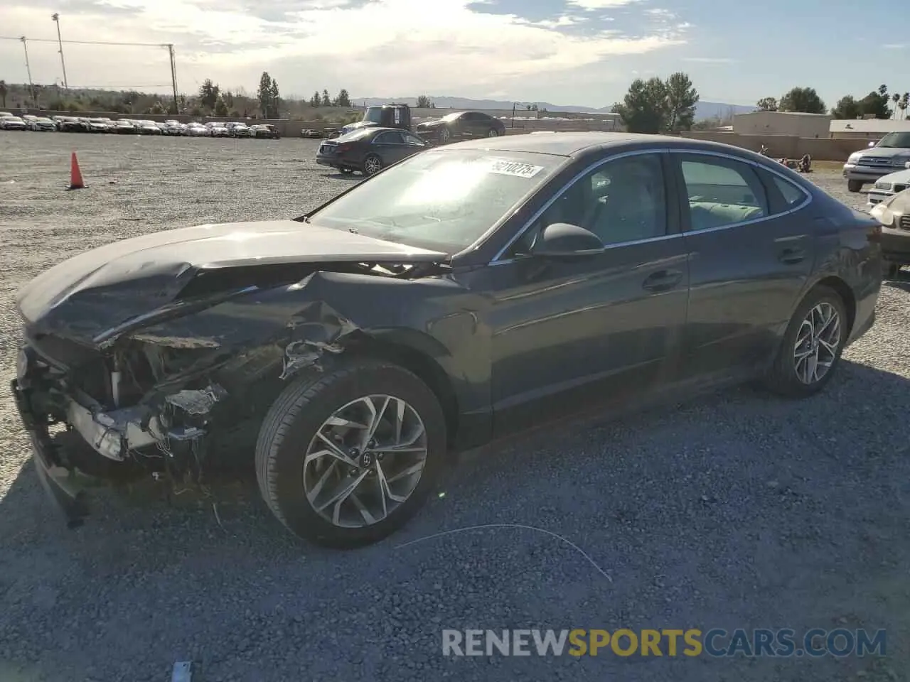 1 Photograph of a damaged car KMHL64JAXMA150977 HYUNDAI SONATA 2021