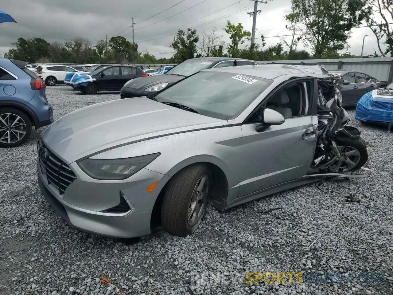 1 Photograph of a damaged car 5NPEG4JA2NH150380 HYUNDAI SONATA 2022