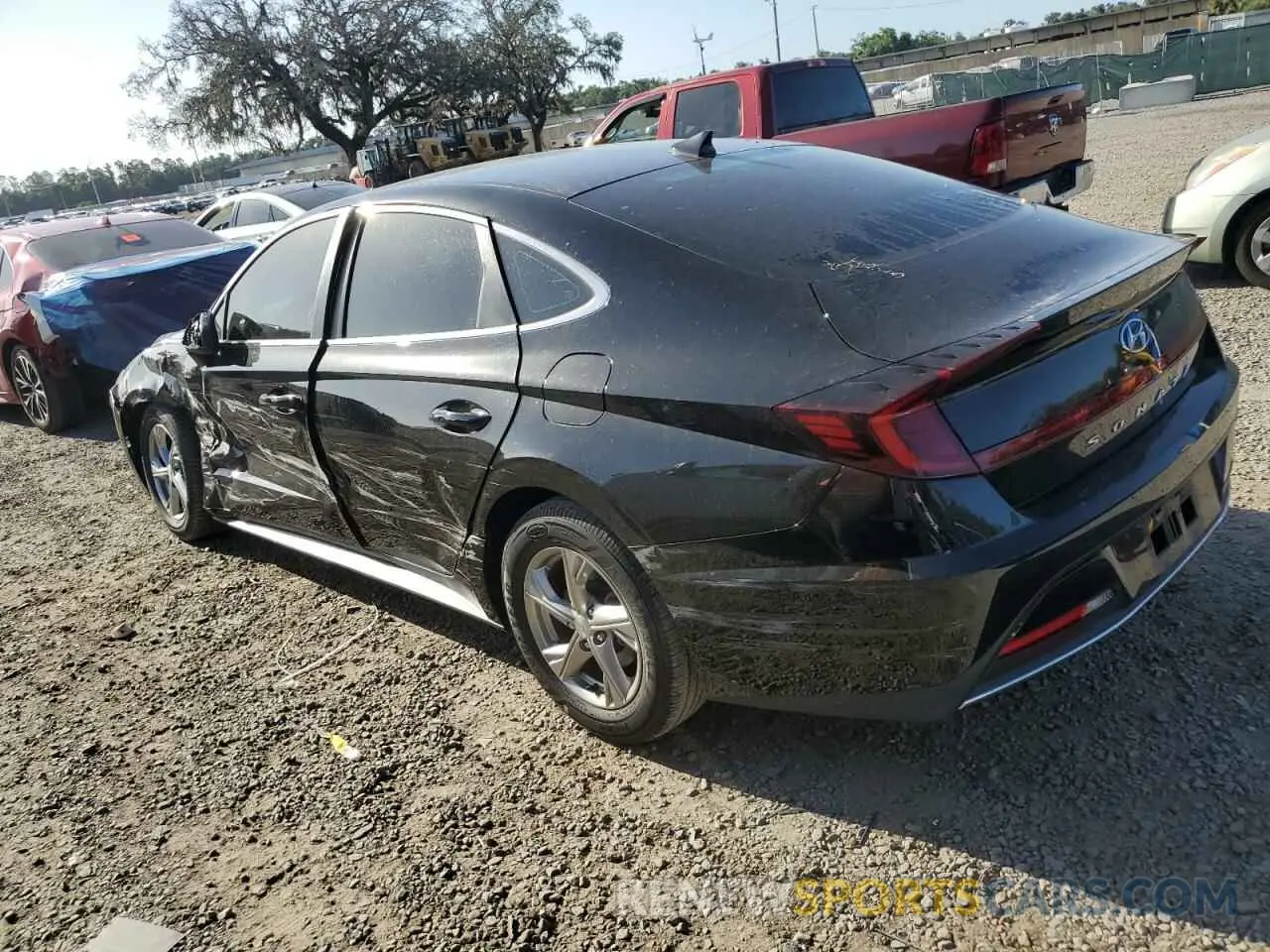 2 Photograph of a damaged car 5NPEG4JA3NH134706 HYUNDAI SONATA 2022