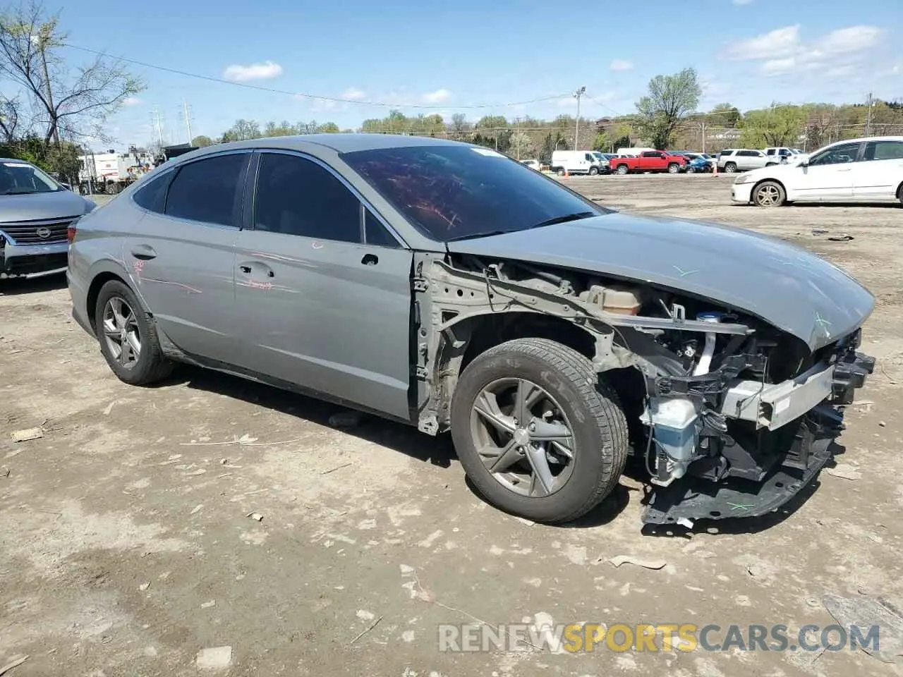 4 Фотография поврежденного автомобиля 5NPEG4JA9NH136492 HYUNDAI SONATA 2022