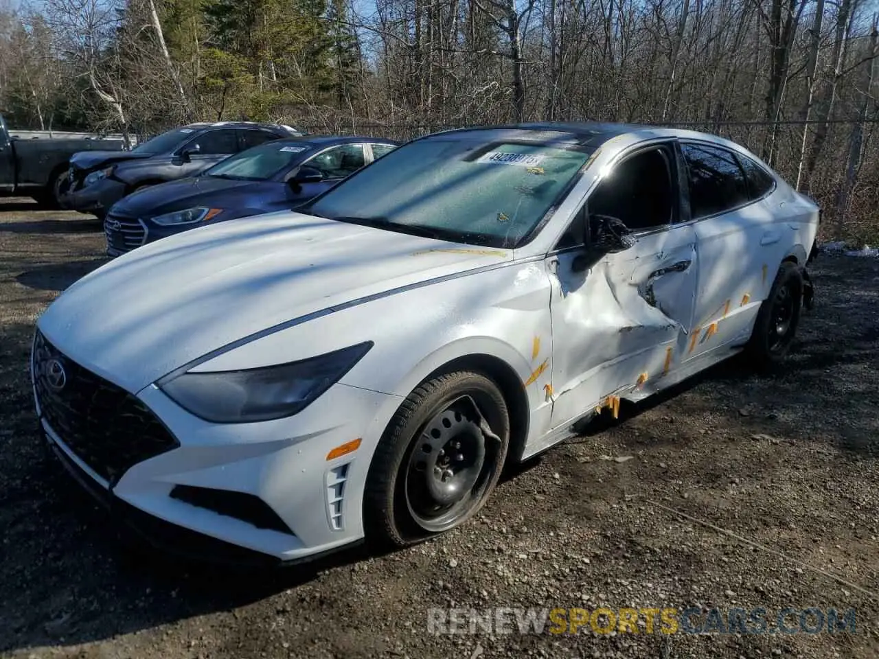 1 Photograph of a damaged car 5NPEJ4J21NH136674 HYUNDAI SONATA 2022