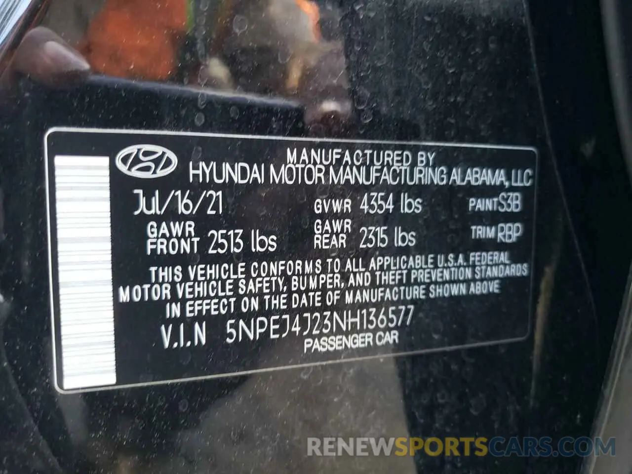 12 Фотография поврежденного автомобиля 5NPEJ4J23NH136577 HYUNDAI SONATA 2022