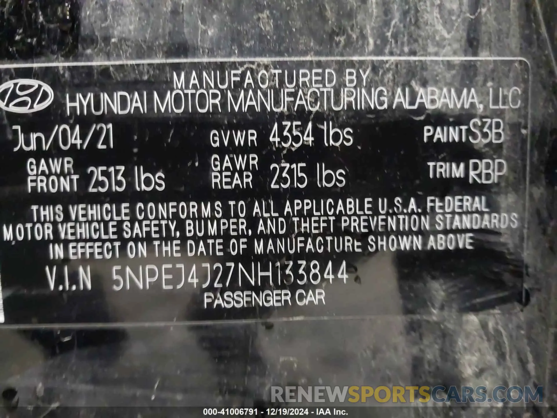 9 Фотография поврежденного автомобиля 5NPEJ4J27NH133844 HYUNDAI SONATA 2022