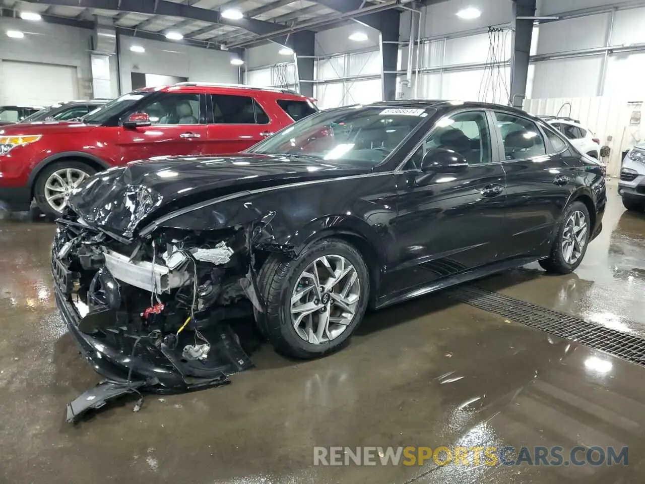1 Photograph of a damaged car KMHL14JA7NA187906 HYUNDAI SONATA 2022