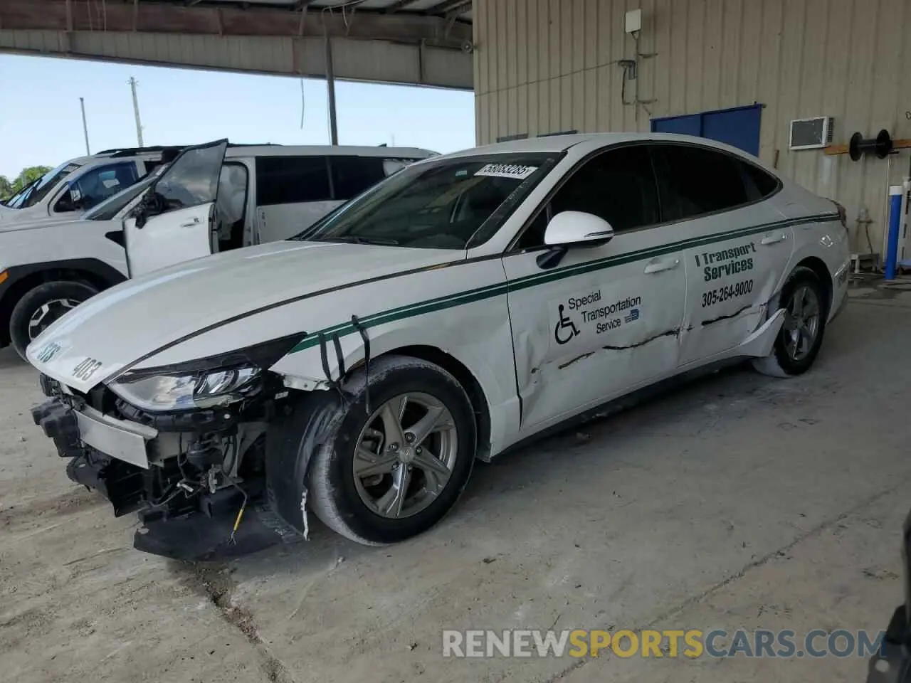 1 Photograph of a damaged car KMHL24JA7NA225101 HYUNDAI SONATA 2022