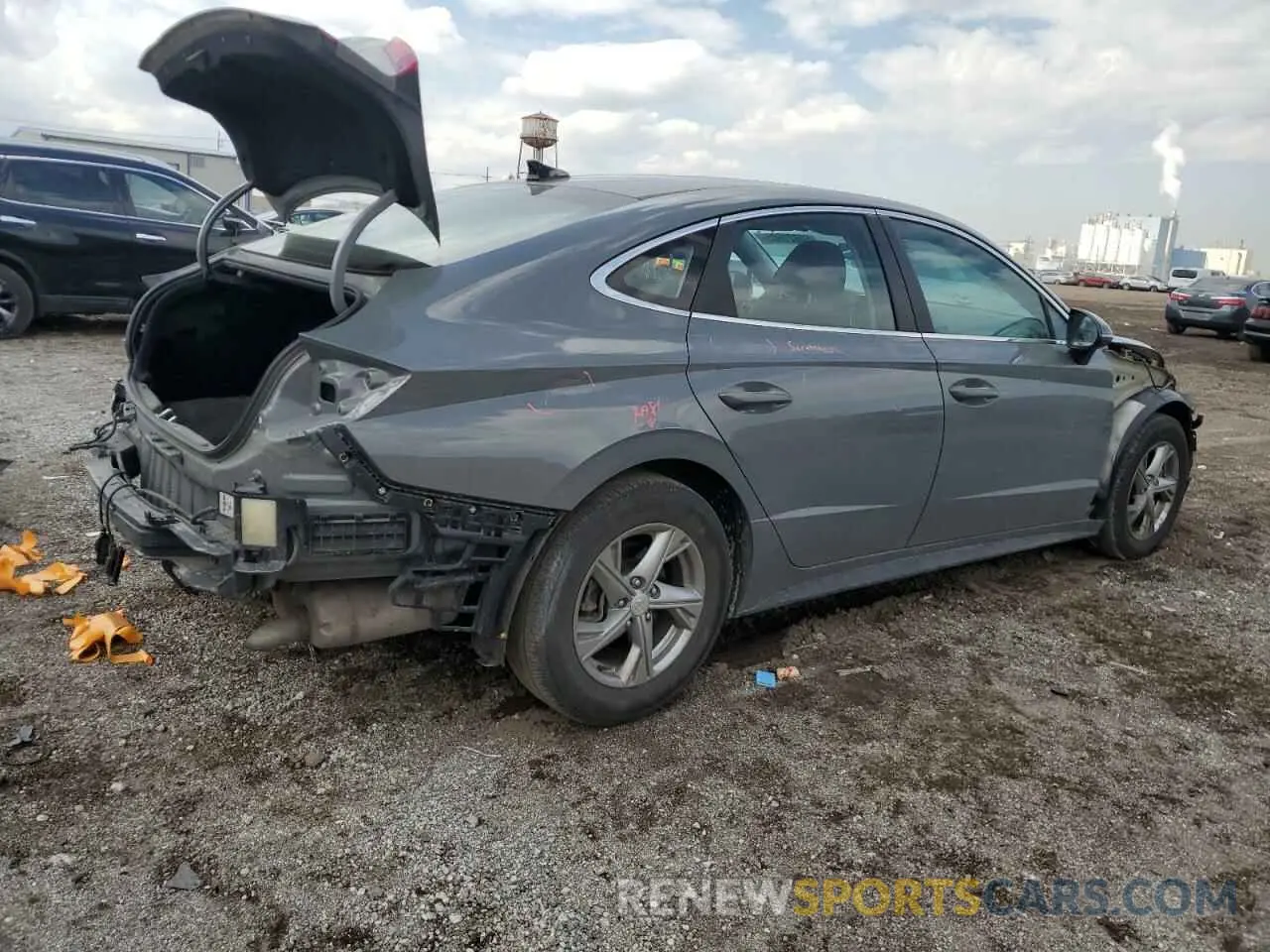 3 Photograph of a damaged car KMHL24JA9NA245186 HYUNDAI SONATA 2022