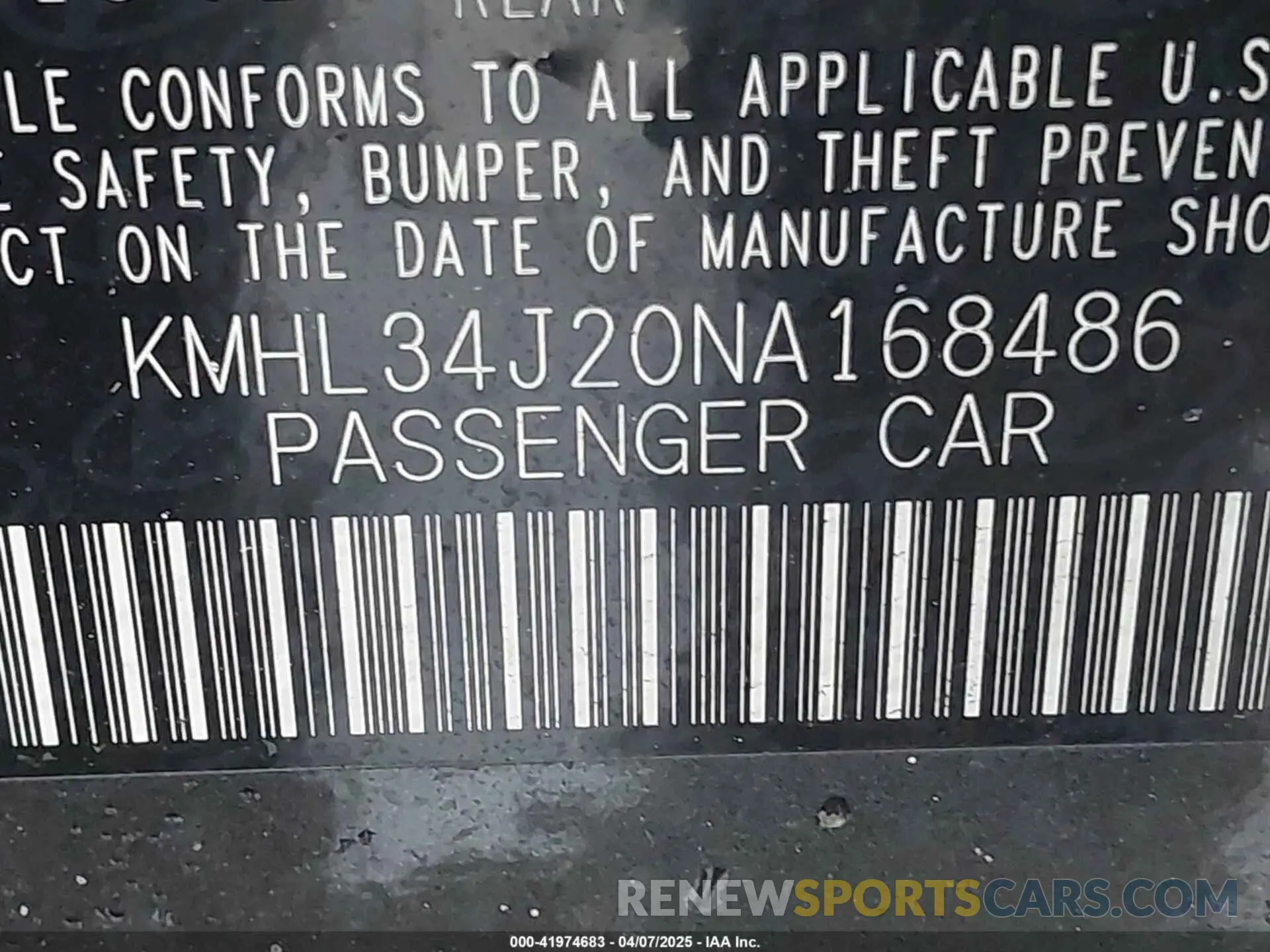 9 Фотография поврежденного автомобиля KMHL34J20NA168486 HYUNDAI SONATA 2022