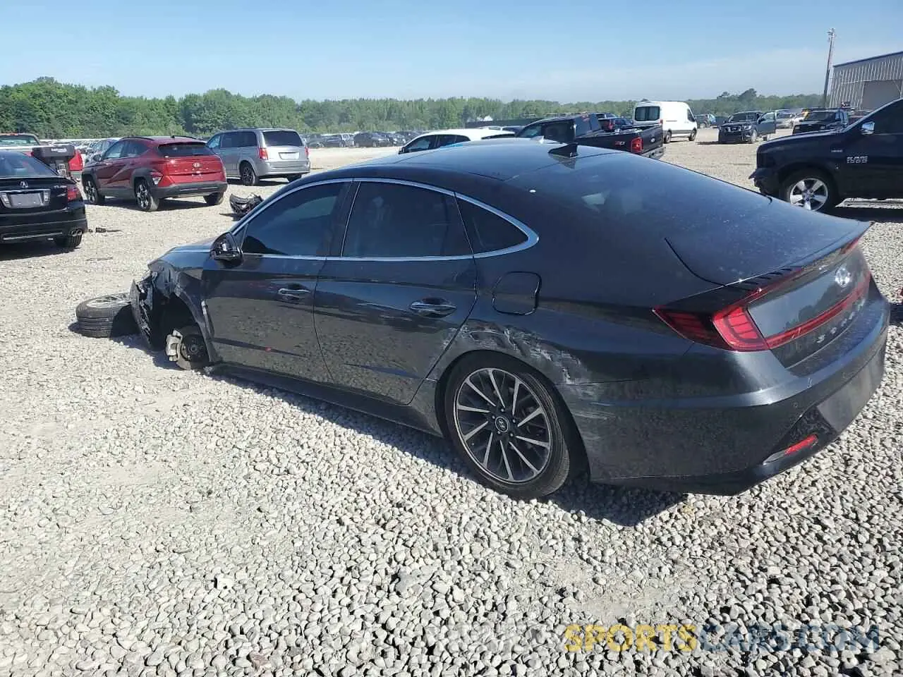 2 Photograph of a damaged car KMHL34J20NA246331 HYUNDAI SONATA 2022
